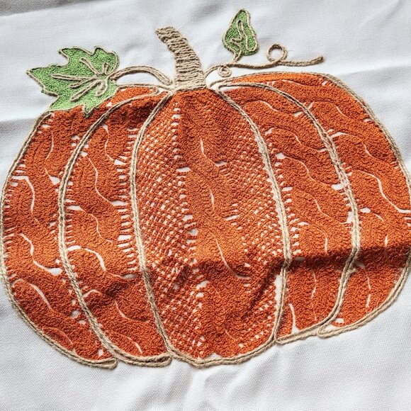 Pumpkin Pillow Cover Fall Decor Accent Thanksgiving Cottage Farmhouse Throw Case - Picture 8 of 14